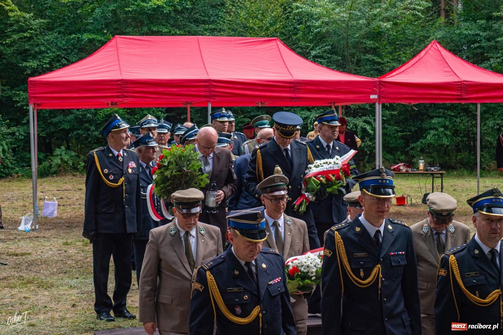 Zdjęcie w galerii na portalu naszraciborz.pl: 34. rocznica pożaru lasów. Hołd dla strażaków, którzy zginęli w walce z żywiołem wiadomości z regionu