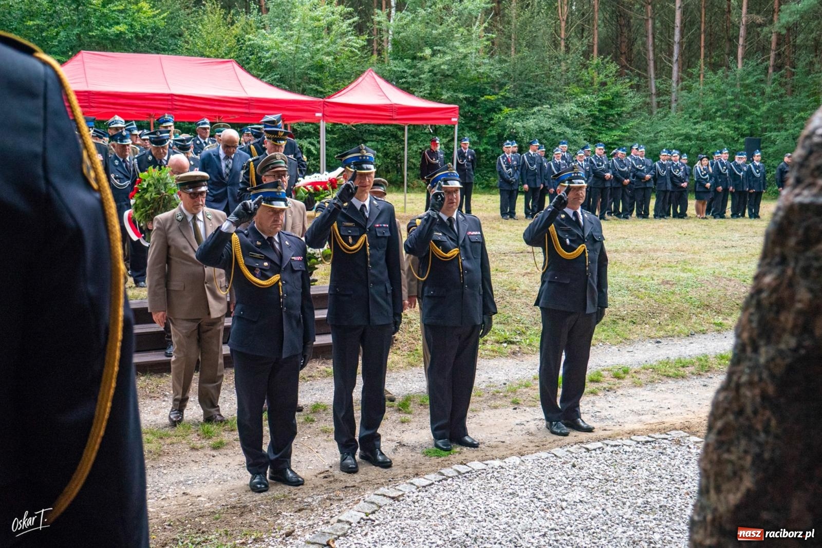 Zdjęcie w galerii na portalu naszraciborz.pl: 34. rocznica pożaru lasów. Hołd dla strażaków, którzy zginęli w walce z żywiołem wiadomości z regionu
