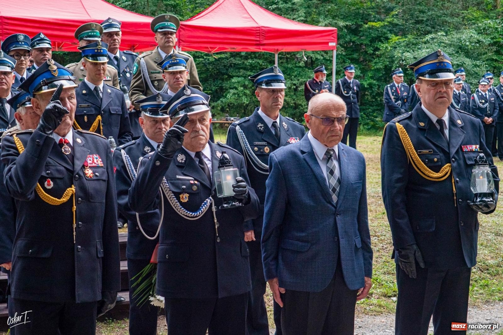 Zdjęcie w galerii na portalu naszraciborz.pl: 34. rocznica pożaru lasów. Hołd dla strażaków, którzy zginęli w walce z żywiołem wiadomości z regionu