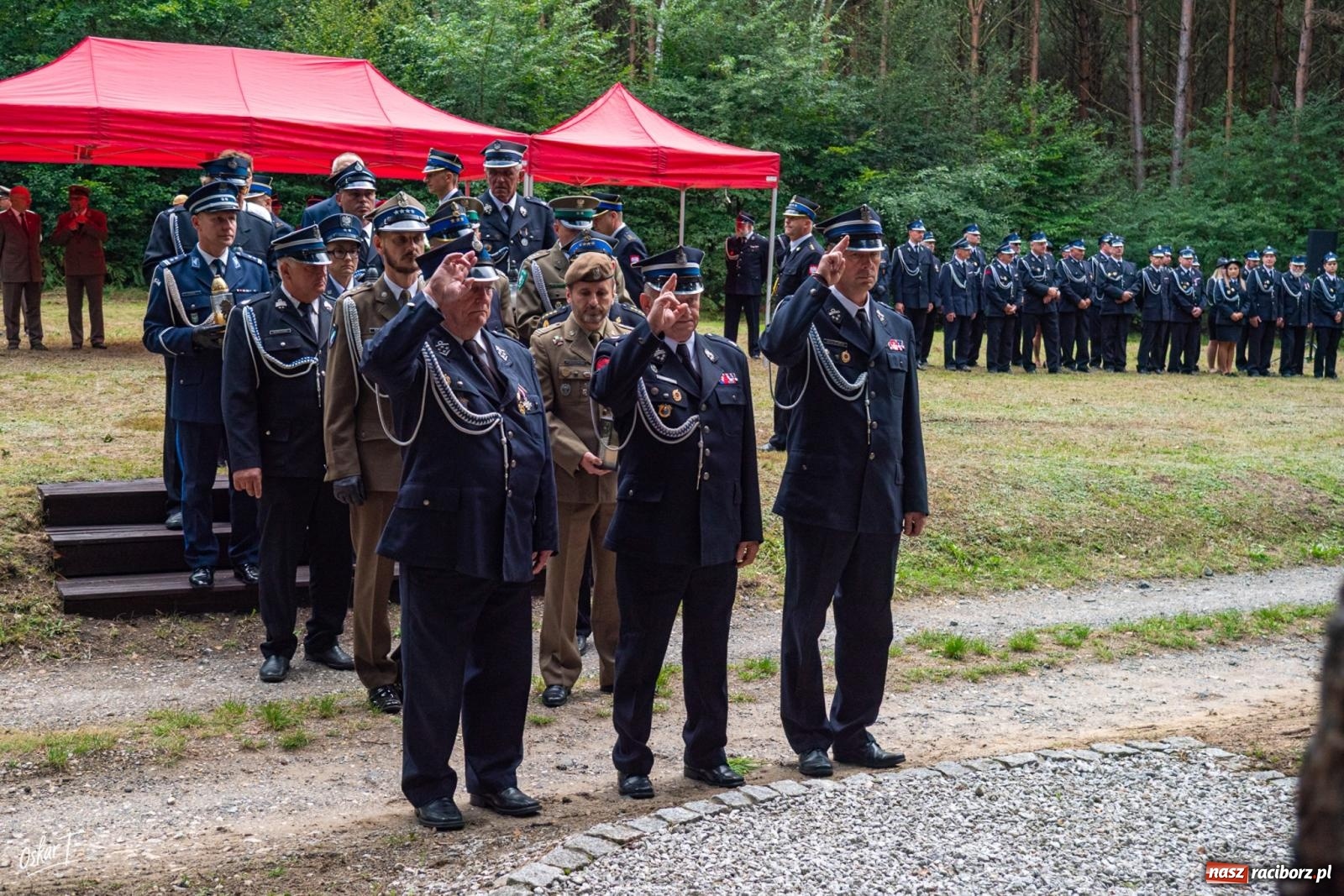 Zdjęcie w galerii na portalu naszraciborz.pl: 34. rocznica pożaru lasów. Hołd dla strażaków, którzy zginęli w walce z żywiołem wiadomości z regionu