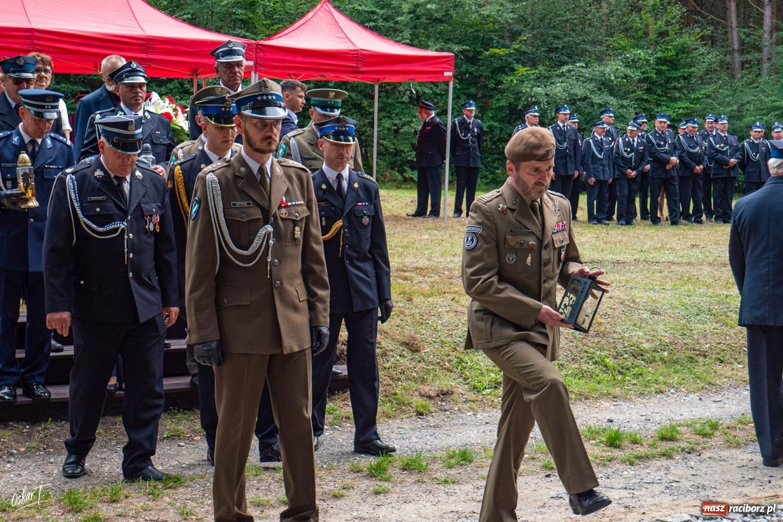 Zdjęcie w galerii na portalu naszraciborz.pl: 34. rocznica pożaru lasów. Hołd dla strażaków, którzy zginęli w walce z żywiołem wiadomości z regionu