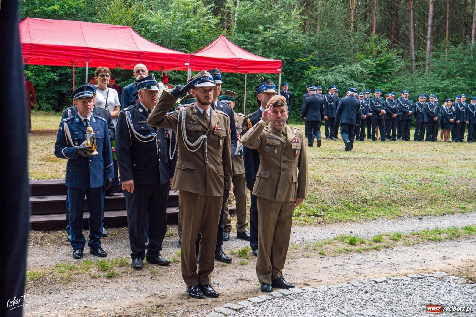 Zdjęcie w galerii na portalu naszraciborz.pl: 34. rocznica pożaru lasów. Hołd dla strażaków, którzy zginęli w walce z żywiołem wiadomości z regionu