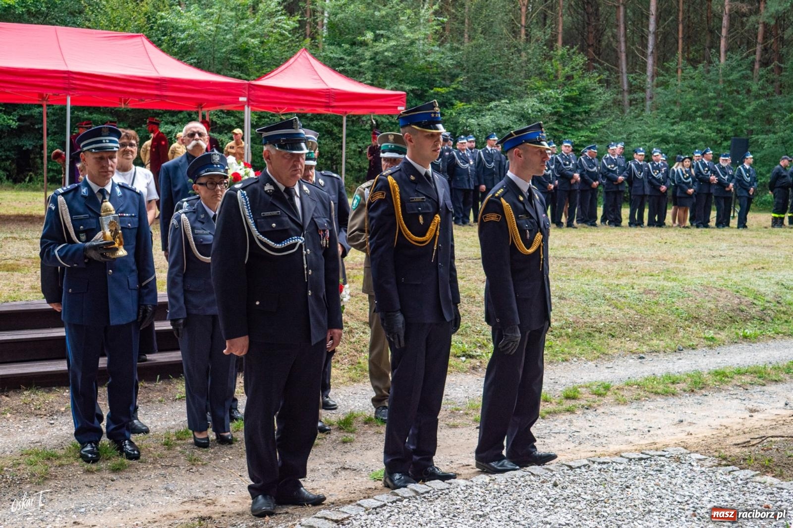 Zdjęcie w galerii na portalu naszraciborz.pl: 34. rocznica pożaru lasów. Hołd dla strażaków, którzy zginęli w walce z żywiołem wiadomości z regionu