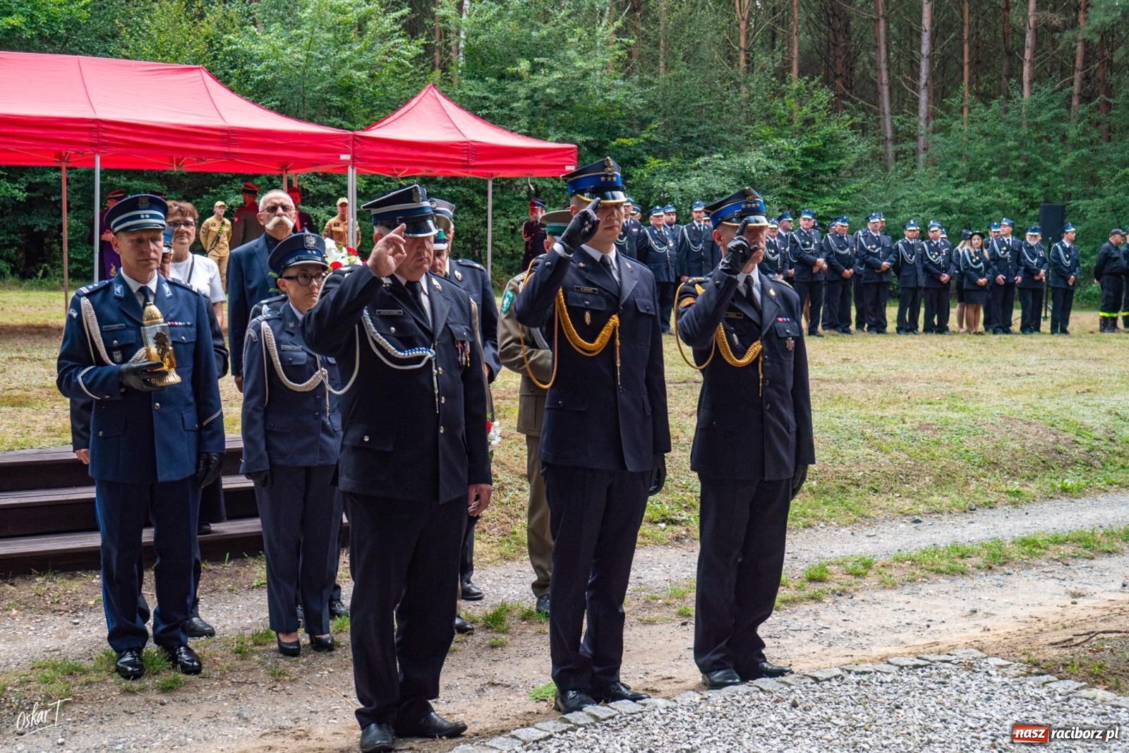 Zdjęcie w galerii na portalu naszraciborz.pl: 34. rocznica pożaru lasów. Hołd dla strażaków, którzy zginęli w walce z żywiołem wiadomości z regionu