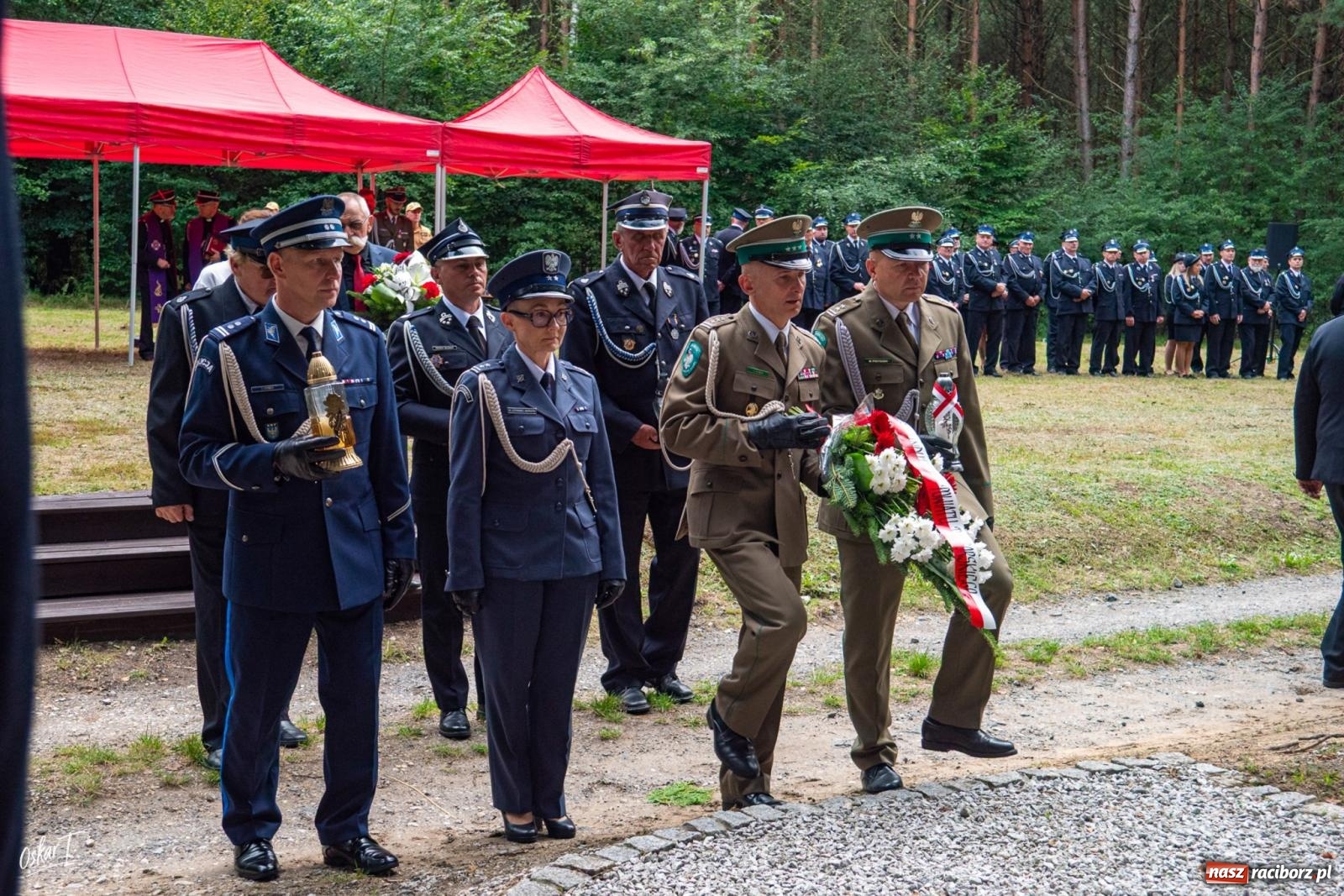 Zdjęcie w galerii na portalu naszraciborz.pl: 34. rocznica pożaru lasów. Hołd dla strażaków, którzy zginęli w walce z żywiołem wiadomości z regionu