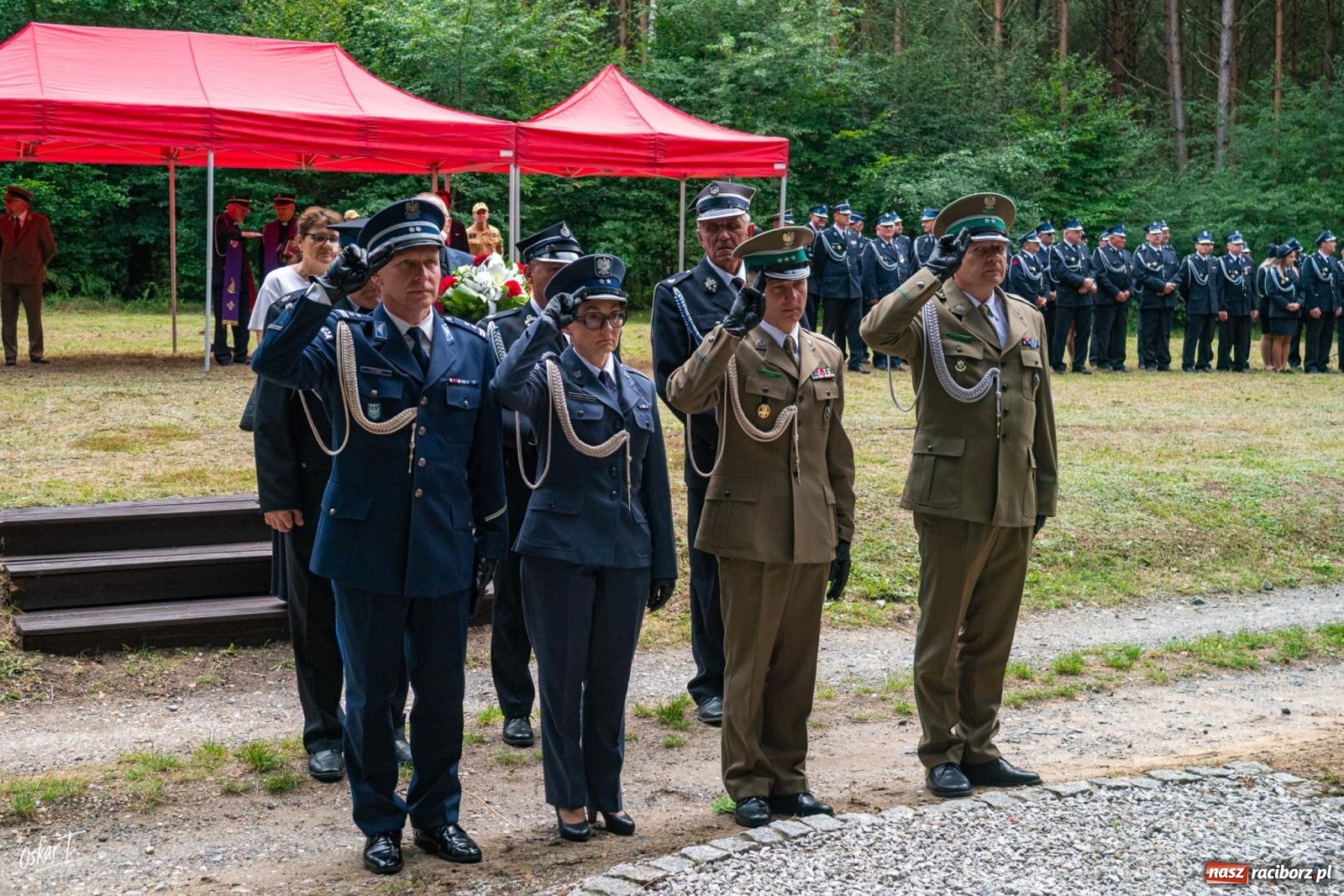Zdjęcie w galerii na portalu naszraciborz.pl: 34. rocznica pożaru lasów. Hołd dla strażaków, którzy zginęli w walce z żywiołem wiadomości z regionu