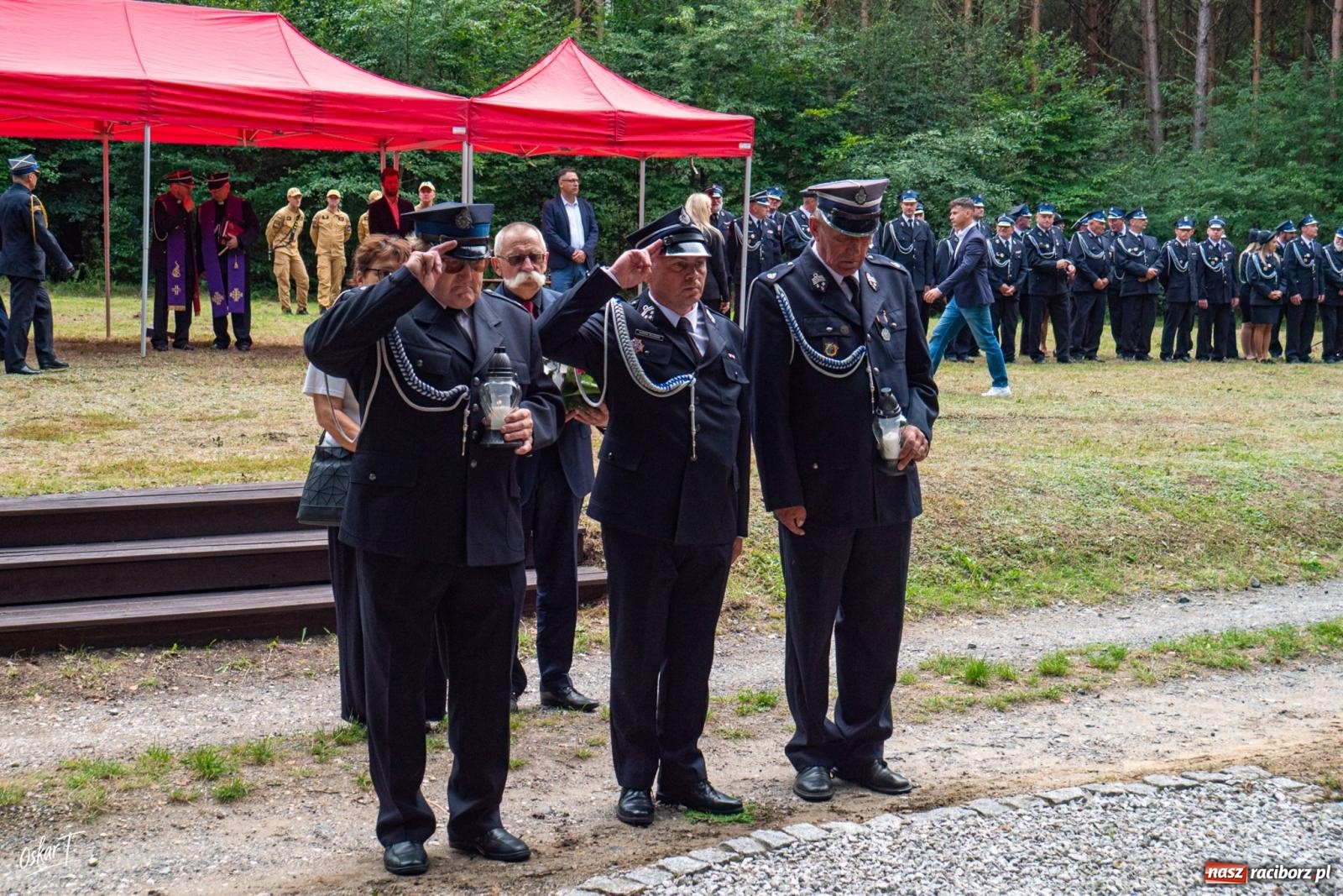 Zdjęcie w galerii na portalu naszraciborz.pl: 34. rocznica pożaru lasów. Hołd dla strażaków, którzy zginęli w walce z żywiołem wiadomości z regionu