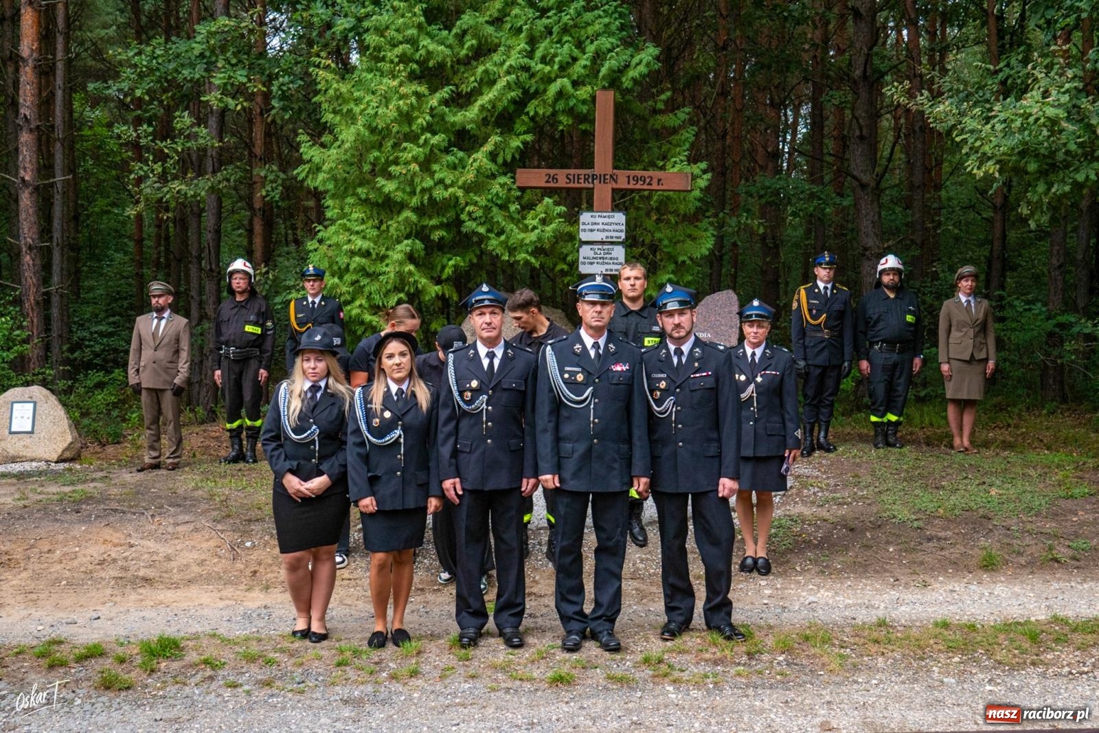 Zdjęcie w galerii na portalu naszraciborz.pl: 34. rocznica pożaru lasów. Hołd dla strażaków, którzy zginęli w walce z żywiołem wiadomości z regionu
