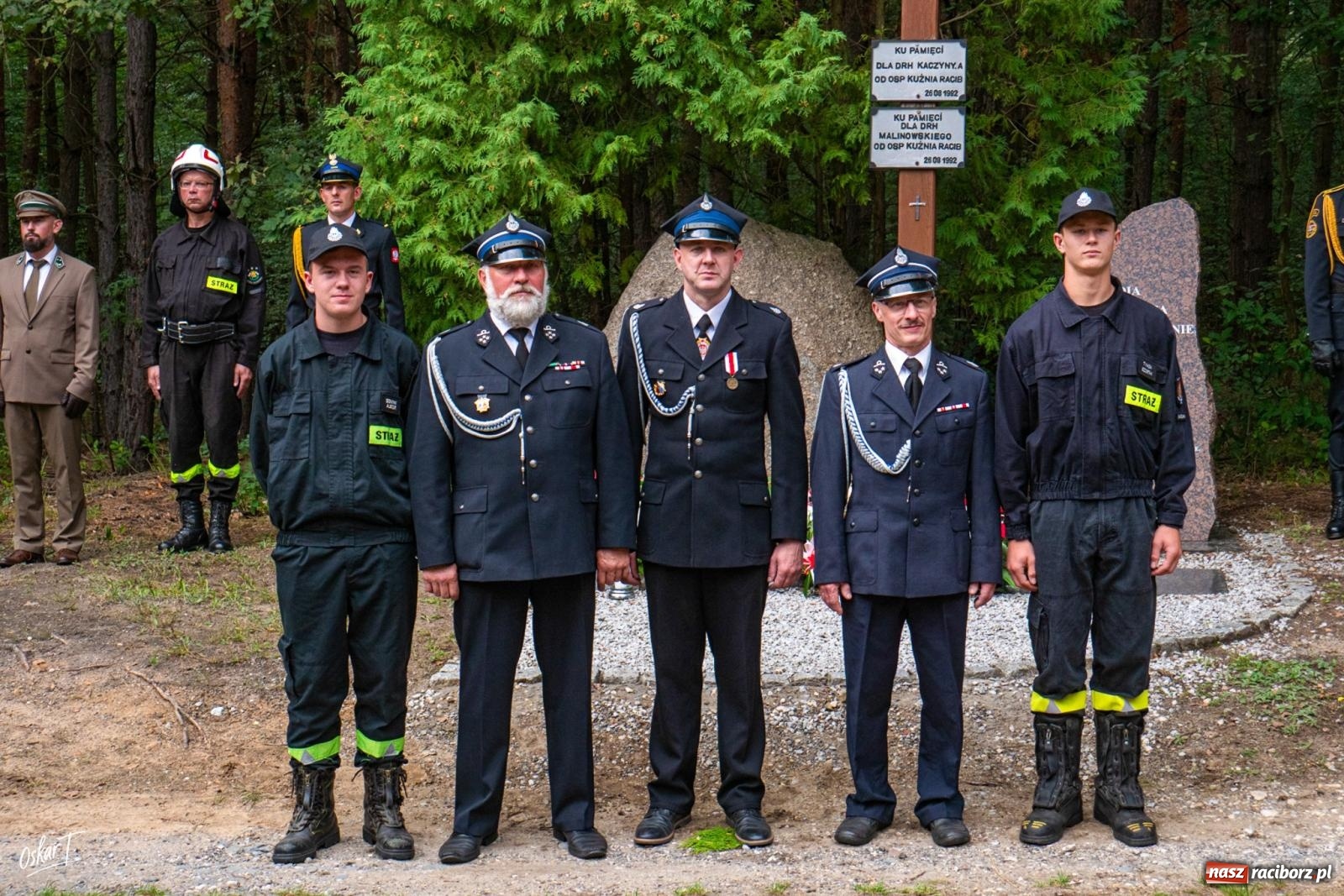 Zdjęcie w galerii na portalu naszraciborz.pl: 34. rocznica pożaru lasów. Hołd dla strażaków, którzy zginęli w walce z żywiołem wiadomości z regionu