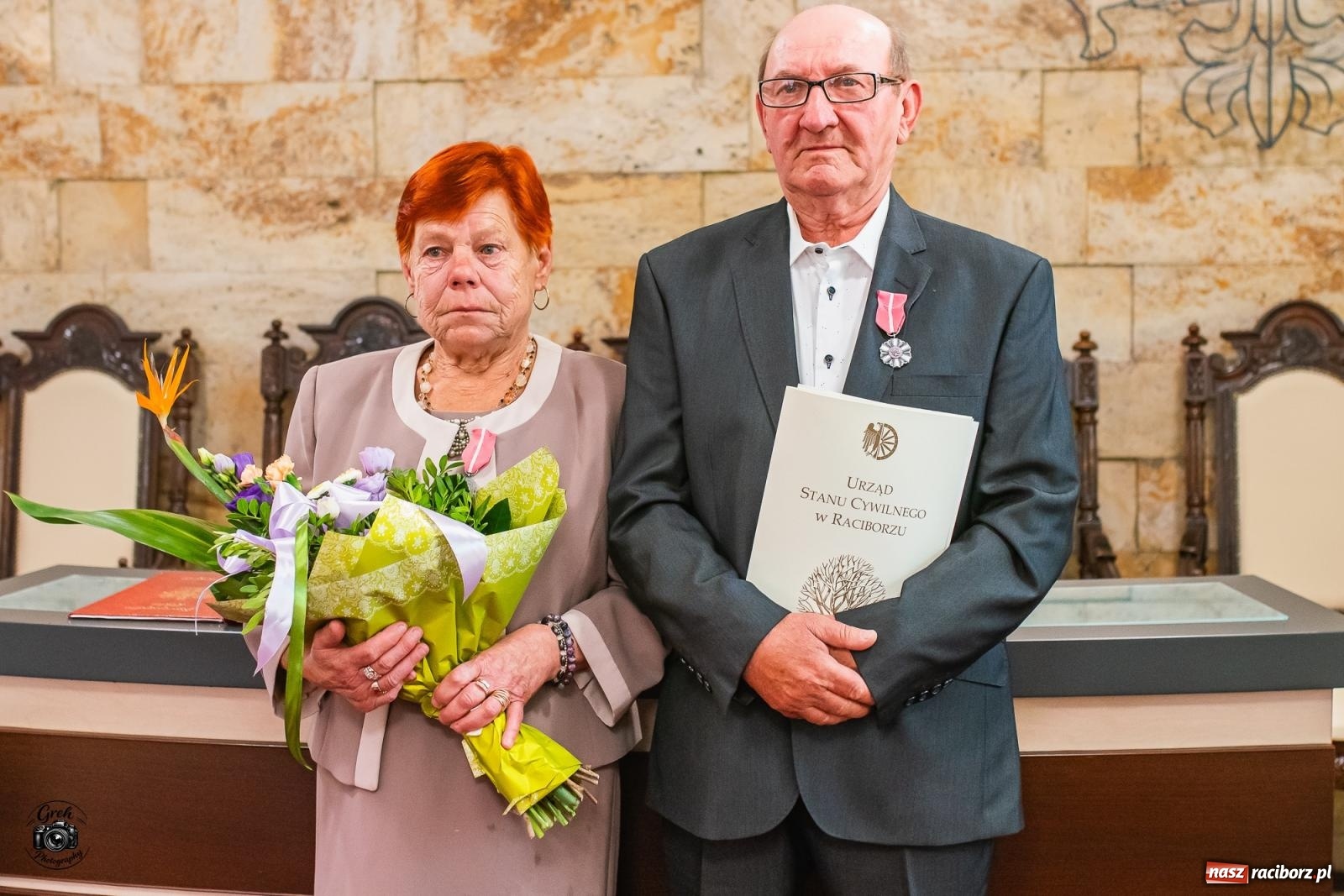 Zdjęcie w galerii na portalu naszraciborz.pl: Gdy dwa serca się kochają, wszystkie trudy pokonają. Złote gody w raciborskim USC [FOTO i WIDEO] wiadomości z regionu