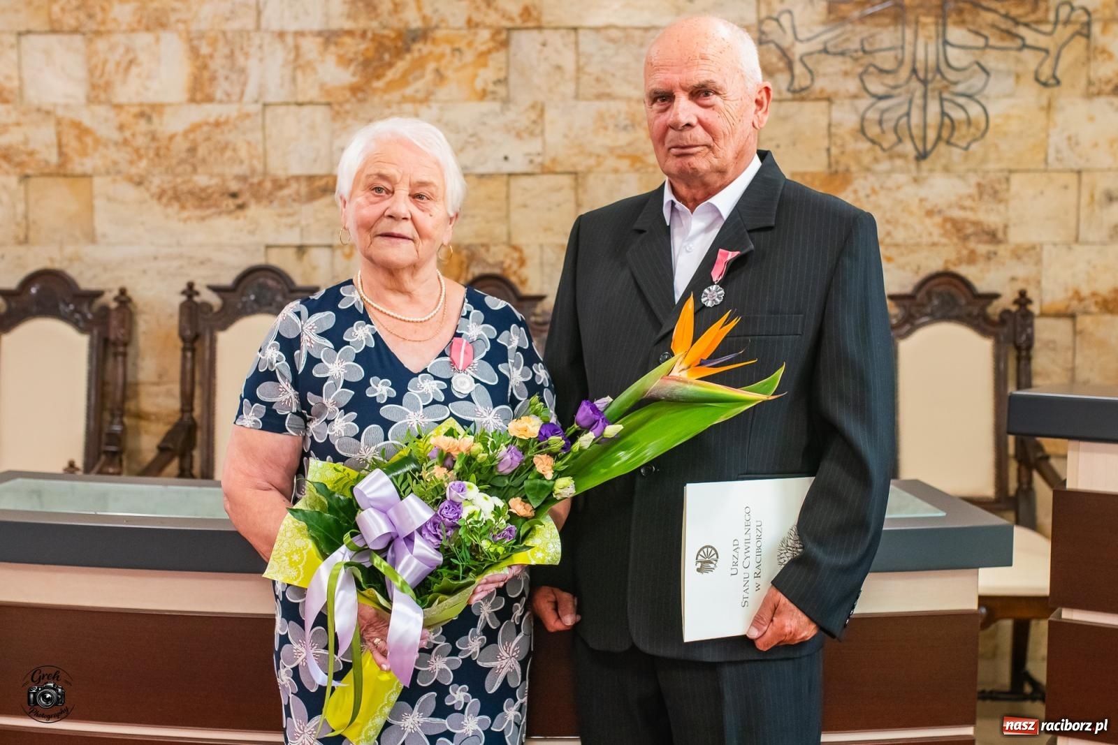 Zdjęcie w galerii na portalu naszraciborz.pl: Gdy dwa serca się kochają, wszystkie trudy pokonają. Złote gody w raciborskim USC [FOTO i WIDEO] wiadomości z regionu