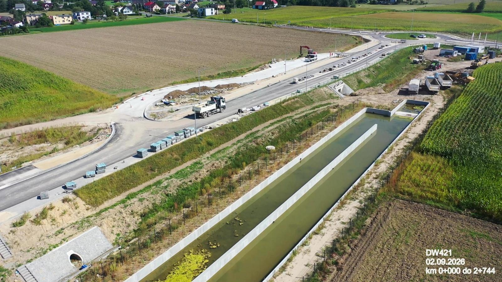 Zdjęcie w galerii na portalu naszraciborz.pl: Budowa mostu Łubowice–Ciechowice - najnowsze zdjęcia przeprawy wiadomości z regionu