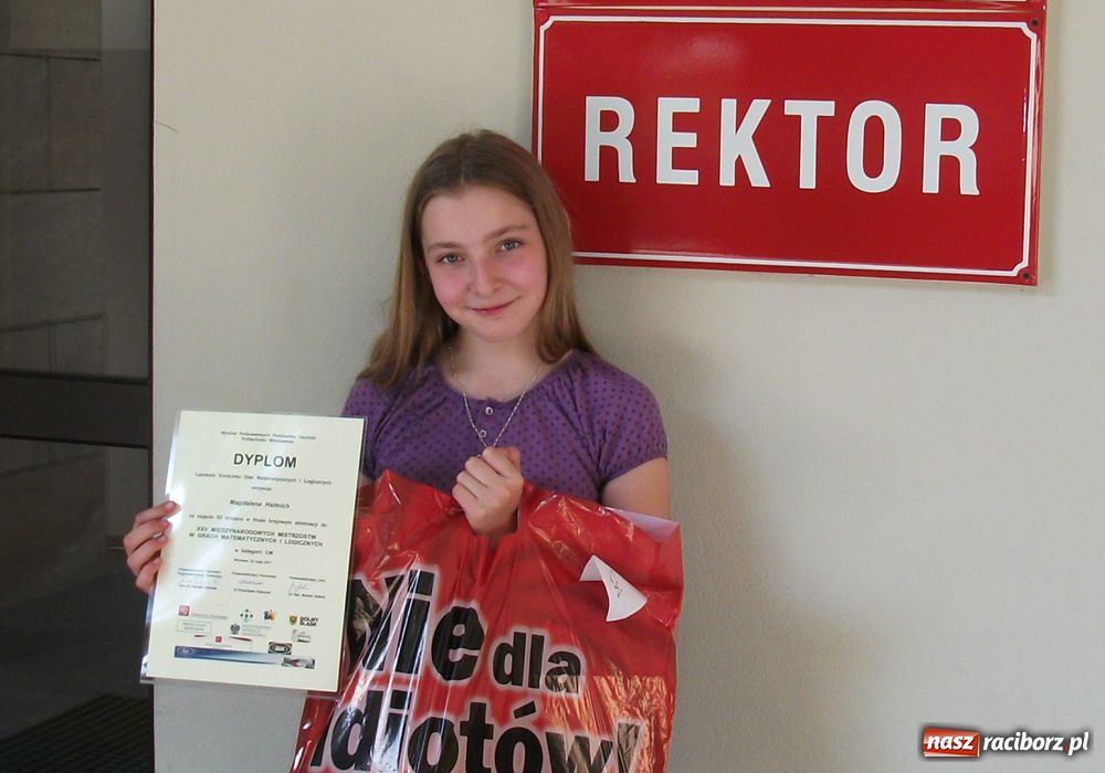 Zdjęcie w galerii na portalu naszraciborz.pl: Magda od gier i logiki wiadomości z regionu