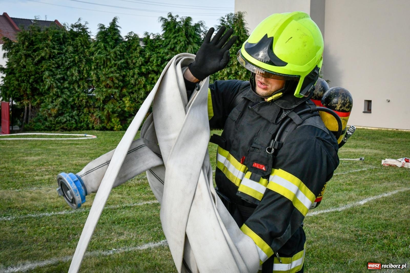 Zdjęcie w galerii na portalu naszraciborz.pl: Strażacka rywalizacja w Krzanowicach. Florian Schramowski najlepszy, wśród kobiet triumfowała Lenka Sedláčková wiadomości z regionu