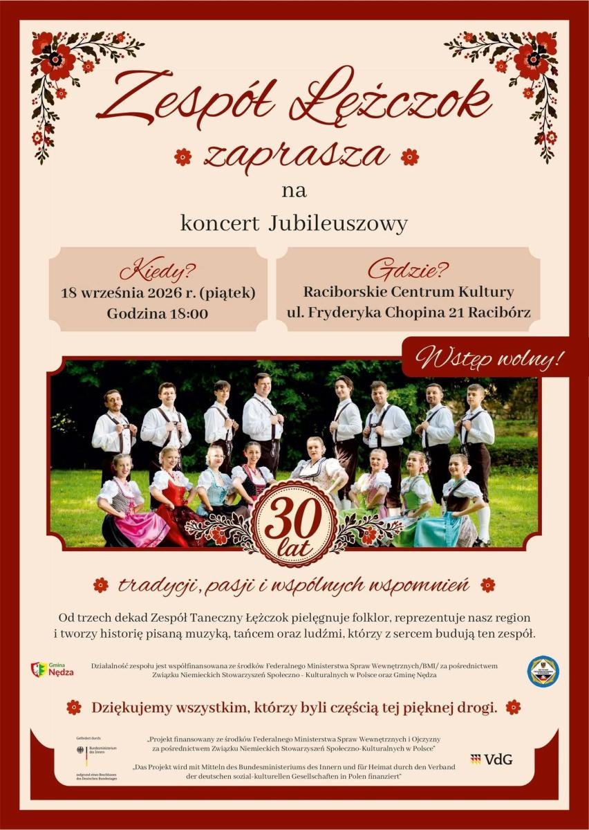 Zdjęcie w galerii na portalu naszraciborz.pl: Jubileusz pełen tradycji: Zespół Łężczok zaprasza na trzydziestolecie działalności wiadomości z regionu