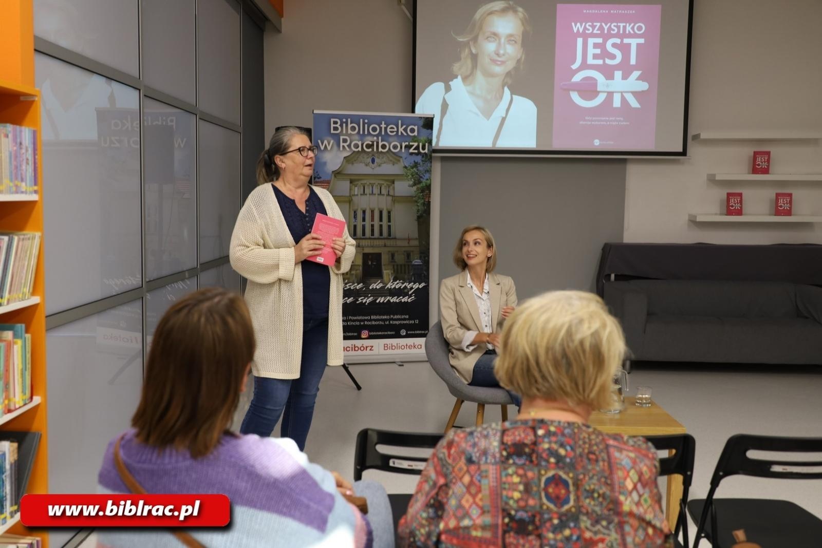 Zdjęcie w galerii na portalu naszraciborz.pl: Wszystko jest OK – spotkanie z Magdaleną Matraszek wiadomości z regionu