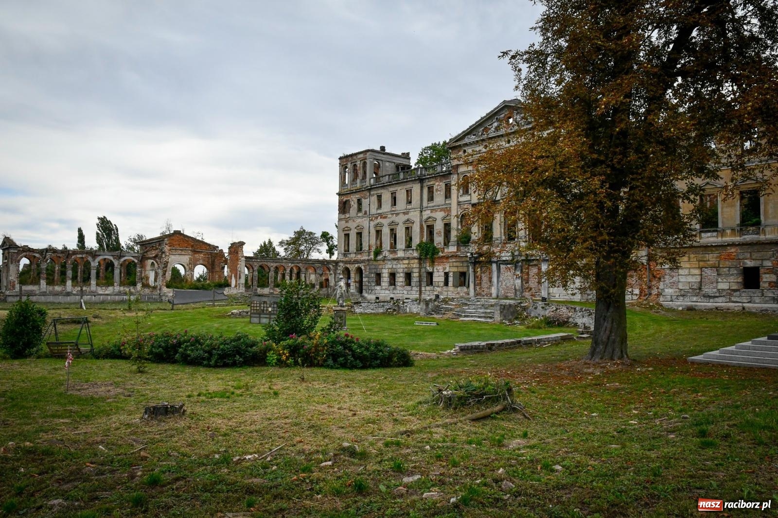 Zdjęcie w galerii na portalu naszraciborz.pl: Sławików: park przy pałacu Eickstedtów odzyskuje dawny blask [FOTO i WIDEO] wiadomości z regionu