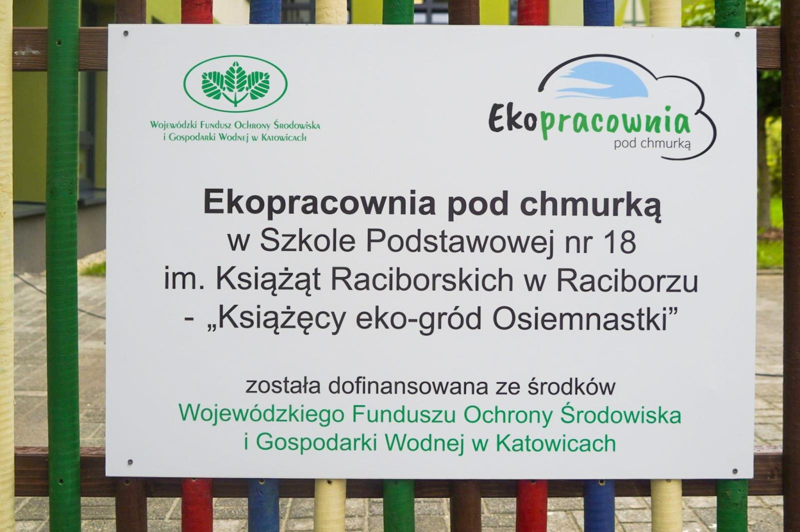 Zdjęcie w galerii na portalu naszraciborz.pl: Nowa ekopracownia pod chmurką przy raciborskiej szkole wiadomości z regionu