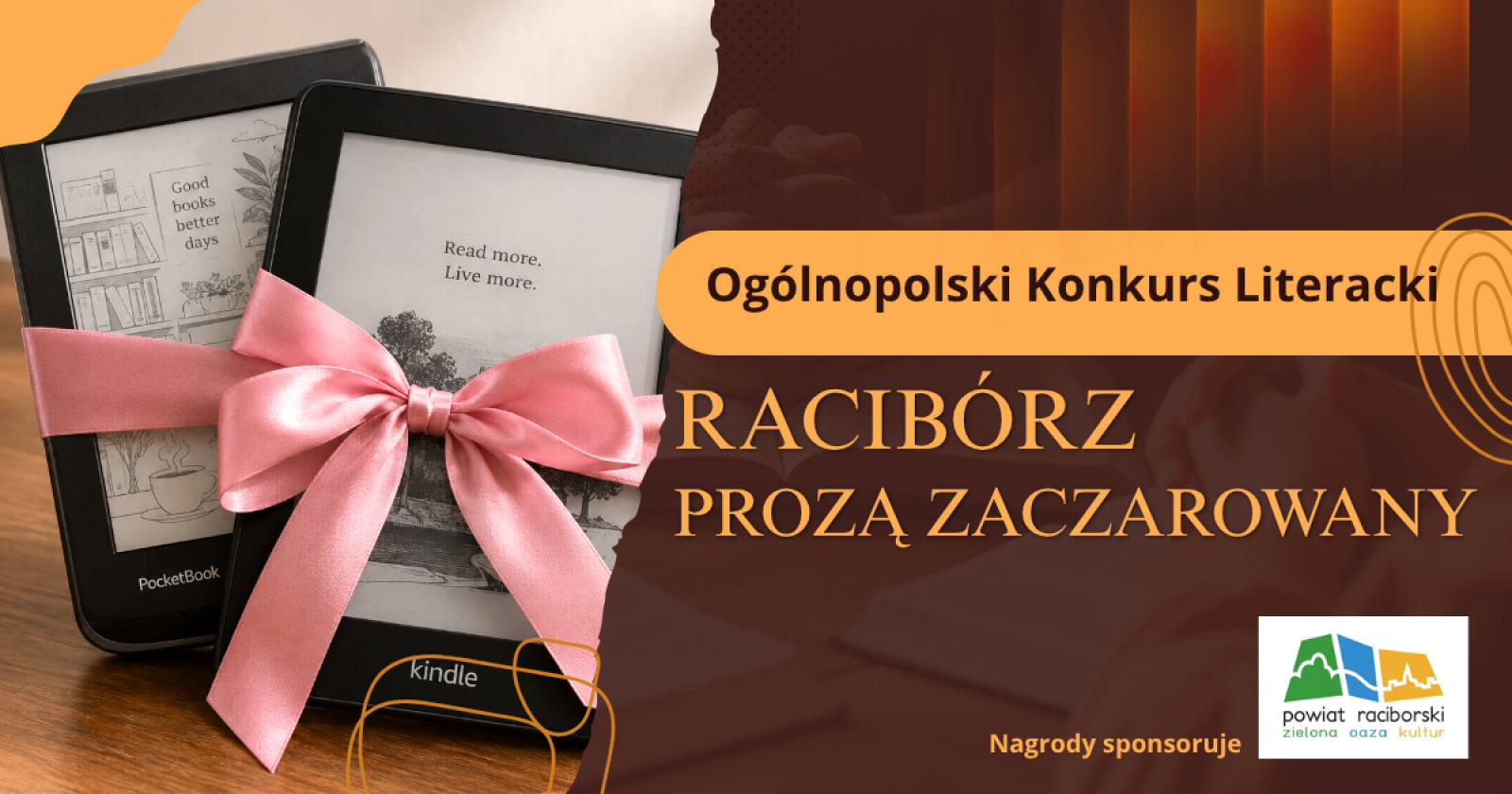 Zdjęcie w galerii na portalu naszraciborz.pl: Napisz opowiadanie – wygraj czytniki książek wiadomości z regionu