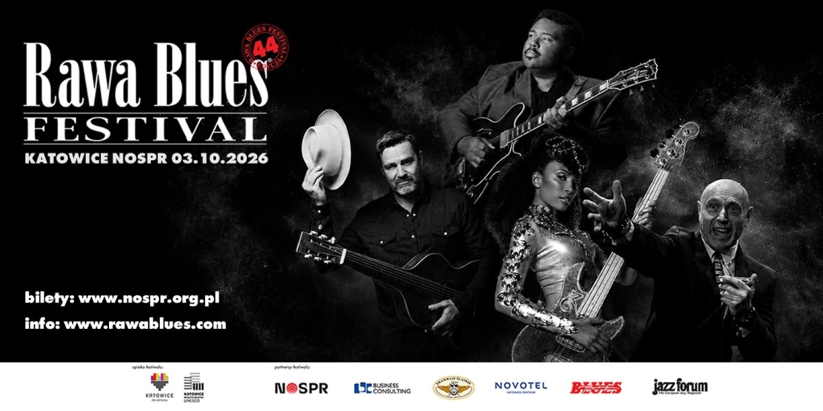 Zdjęcie w galerii na portalu naszraciborz.pl: Katowice znów staną się stolicą bluesa. 44 Rawa Blues Festival już 3 października w NOSPR wiadomości z regionu