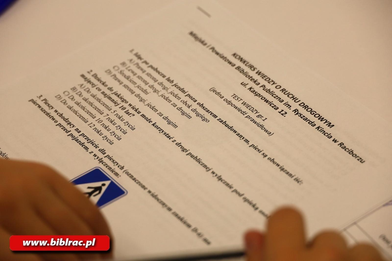 Zdjęcie w galerii na portalu naszraciborz.pl: XVIII Konkurs Wiedzy o Ruchu Drogowym za nami wiadomości z regionu