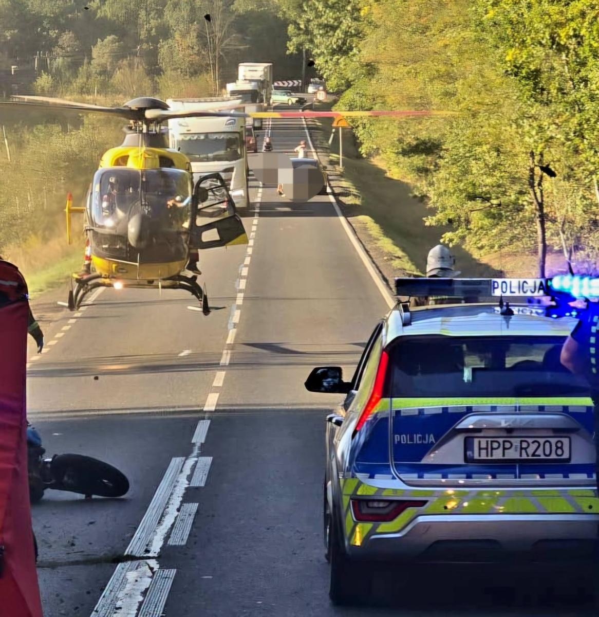 Zdjęcie w galerii na portalu naszraciborz.pl: Tragiczny wypadek w Rudach. Zginęła 19-letnia pasażerka motocykla wiadomości z regionu