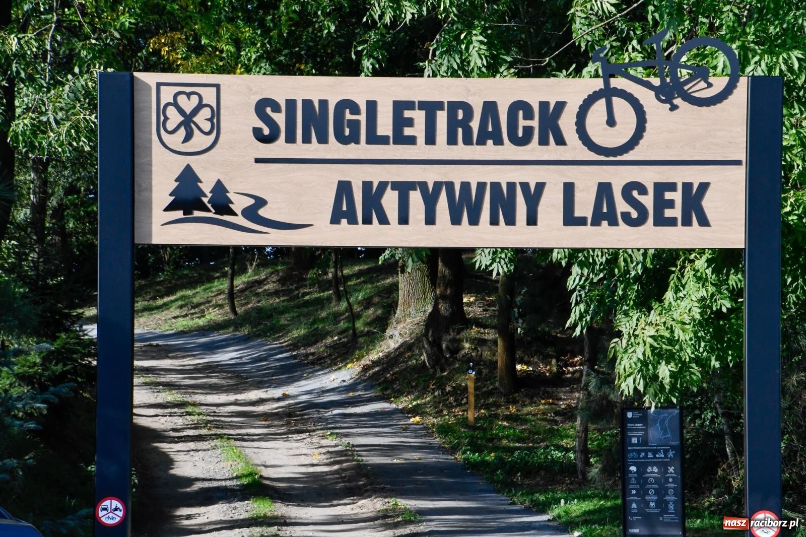Zdjęcie w galerii na portalu naszraciborz.pl: Nowy singletrack w Samborowicach. Pierwszy taki obiekt w Euroregionie Silesia [FOTO i WIDEO] wiadomości z regionu
