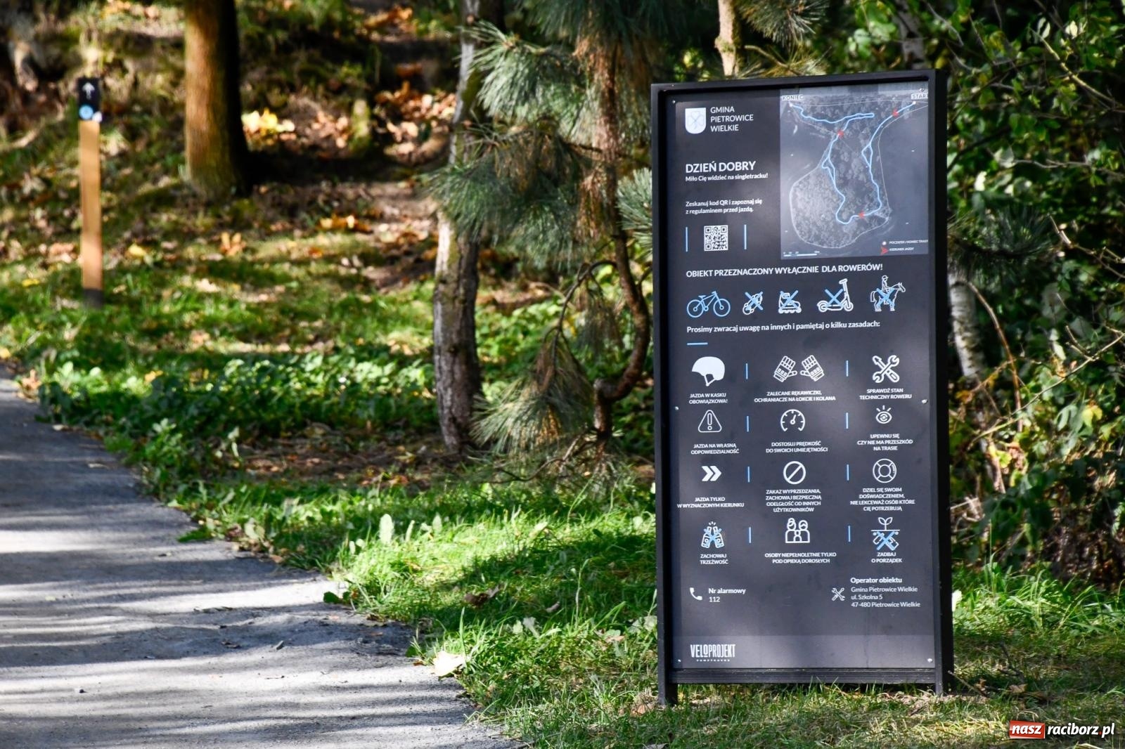 Zdjęcie w galerii na portalu naszraciborz.pl: Nowy singletrack w Samborowicach. Pierwszy taki obiekt w Euroregionie Silesia [FOTO i WIDEO] wiadomości z regionu