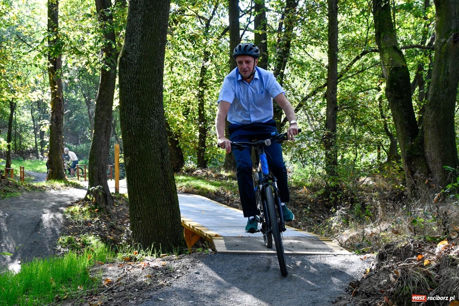 Zdjęcie w galerii na portalu naszraciborz.pl: Nowy singletrack w Samborowicach. Pierwszy taki obiekt w Euroregionie Silesia [FOTO i WIDEO] wiadomości z regionu