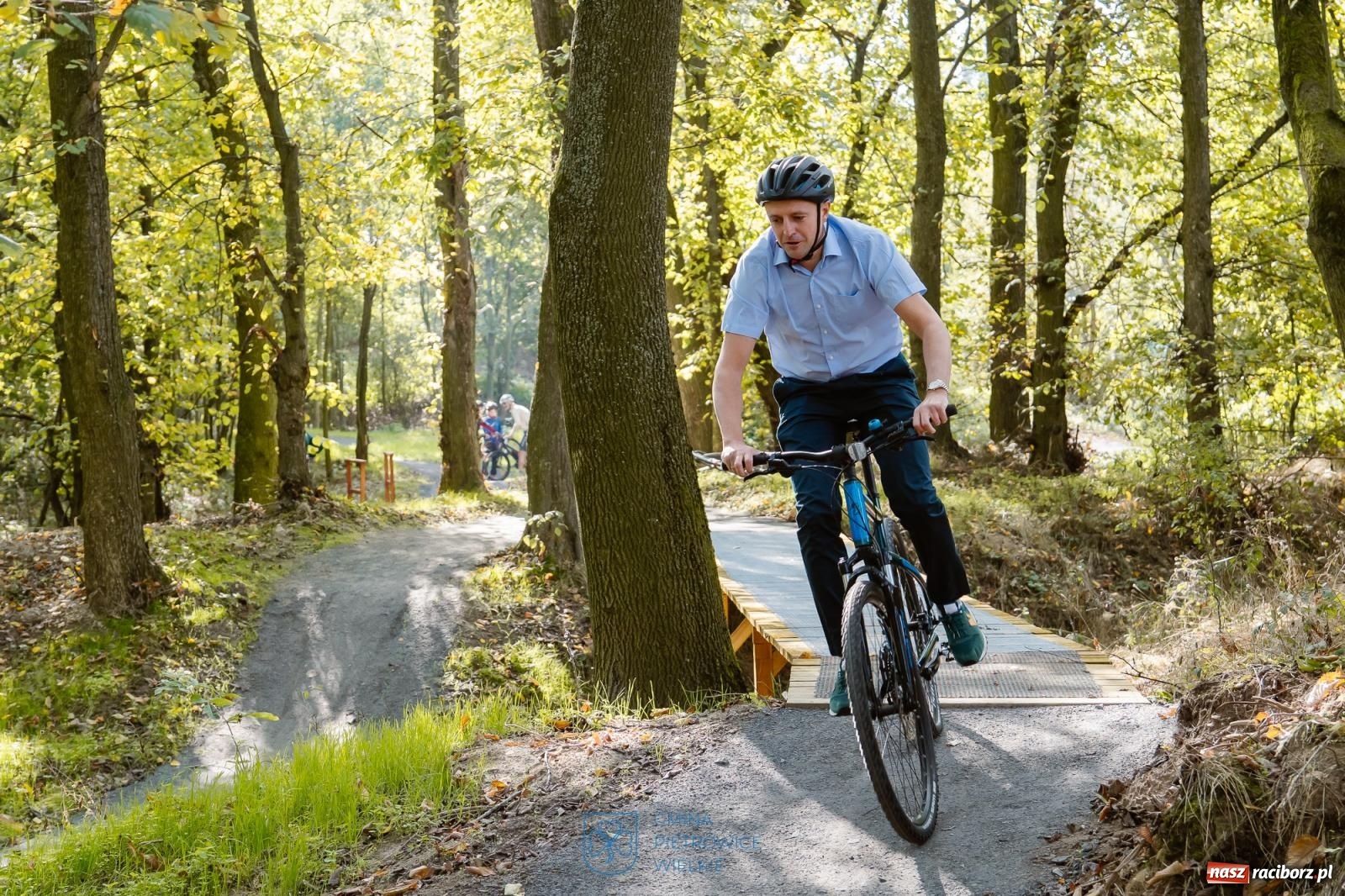 Zdjęcie w galerii na portalu naszraciborz.pl: Nowy singletrack w Samborowicach. Pierwszy taki obiekt w Euroregionie Silesia [FOTO i WIDEO] wiadomości z regionu