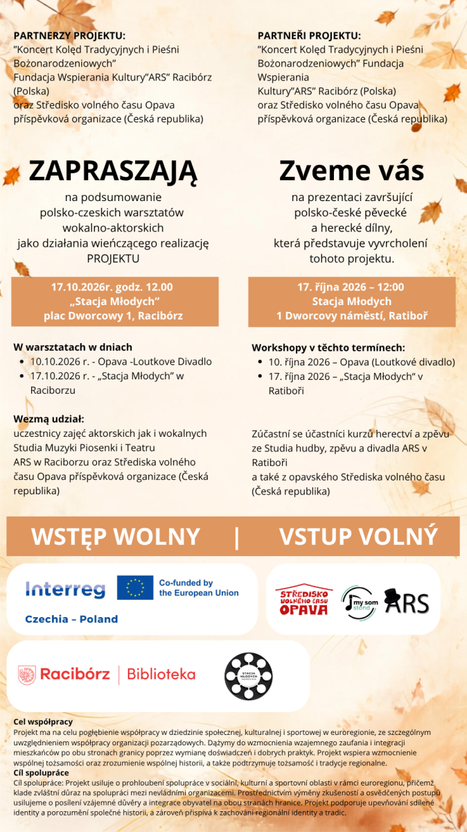 Zdjęcie w galerii na portalu naszraciborz.pl: Polsko-czeskie podsumowanie projektu na bibliotecznej scenie Stacji Młodych [ZAPROSZENIE] wiadomości z regionu