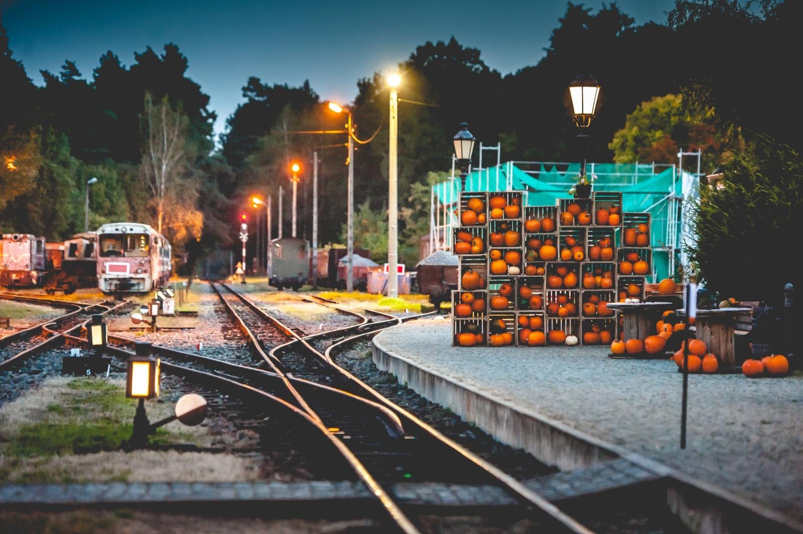 Zdjęcie w galerii na portalu naszraciborz.pl: Muzyka z filmów o agencie 007 w starej lokomotywowni i nocny przejazd Pumpkin Expressem [FOTO i WIDEO] wiadomości z regionu