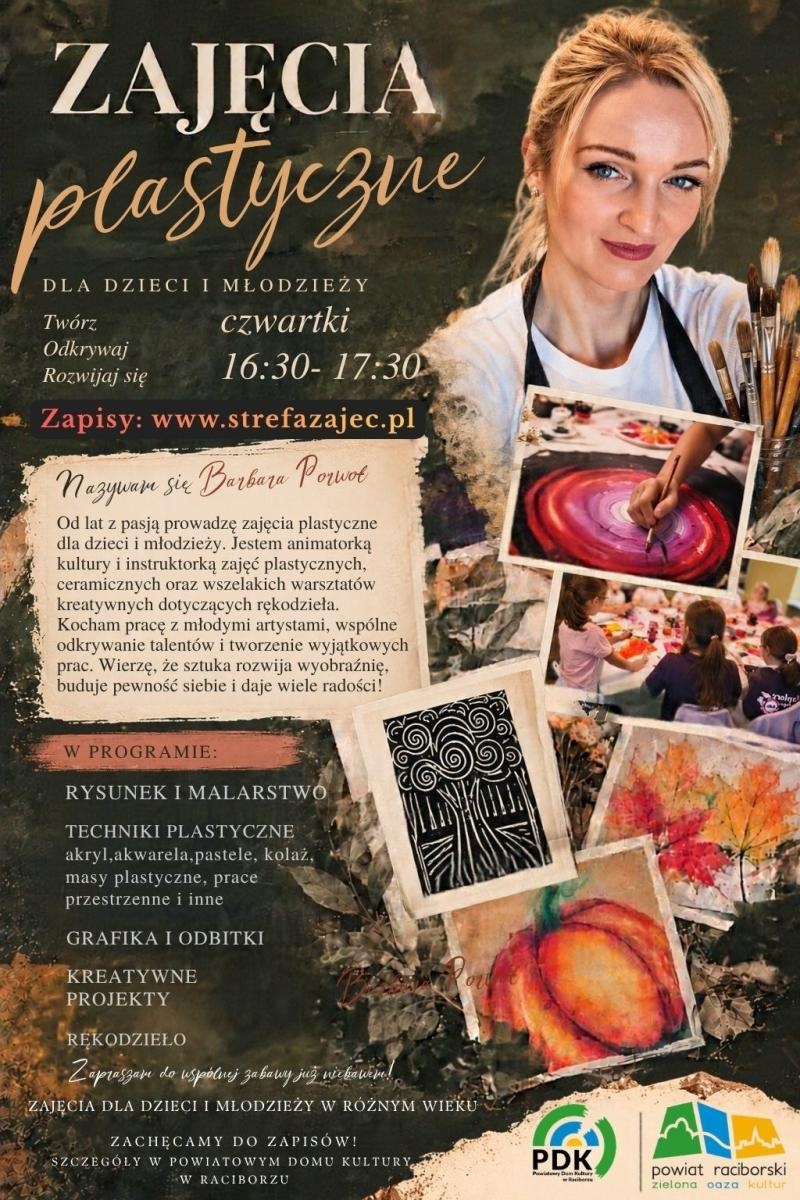 Zdjęcie w galerii na portalu naszraciborz.pl: Powiatowy Dom Kultury w Raciborzu zaprasza na zajęcia plastyczne i ceramiczne! wiadomości z regionu