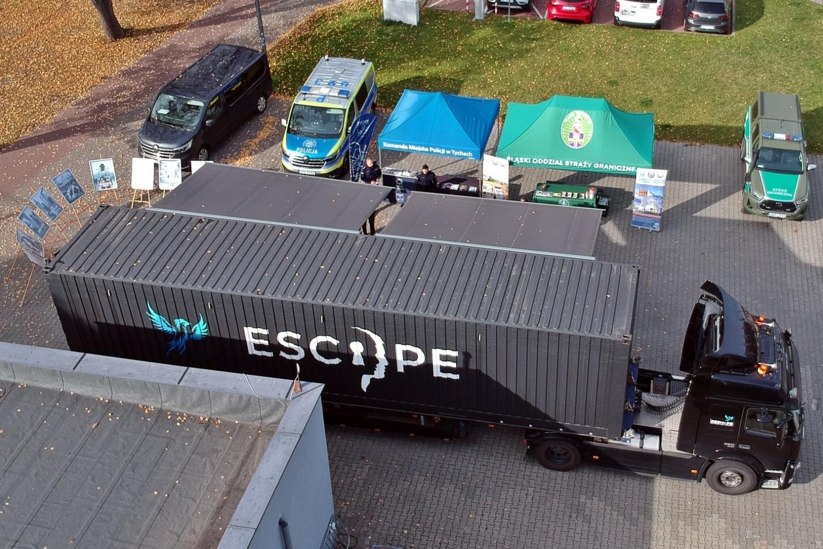 Zdjęcie w galerii na portalu naszraciborz.pl: EscapeTruck w Śląskim Oddziale Straży Granicznej wiadomości z regionu