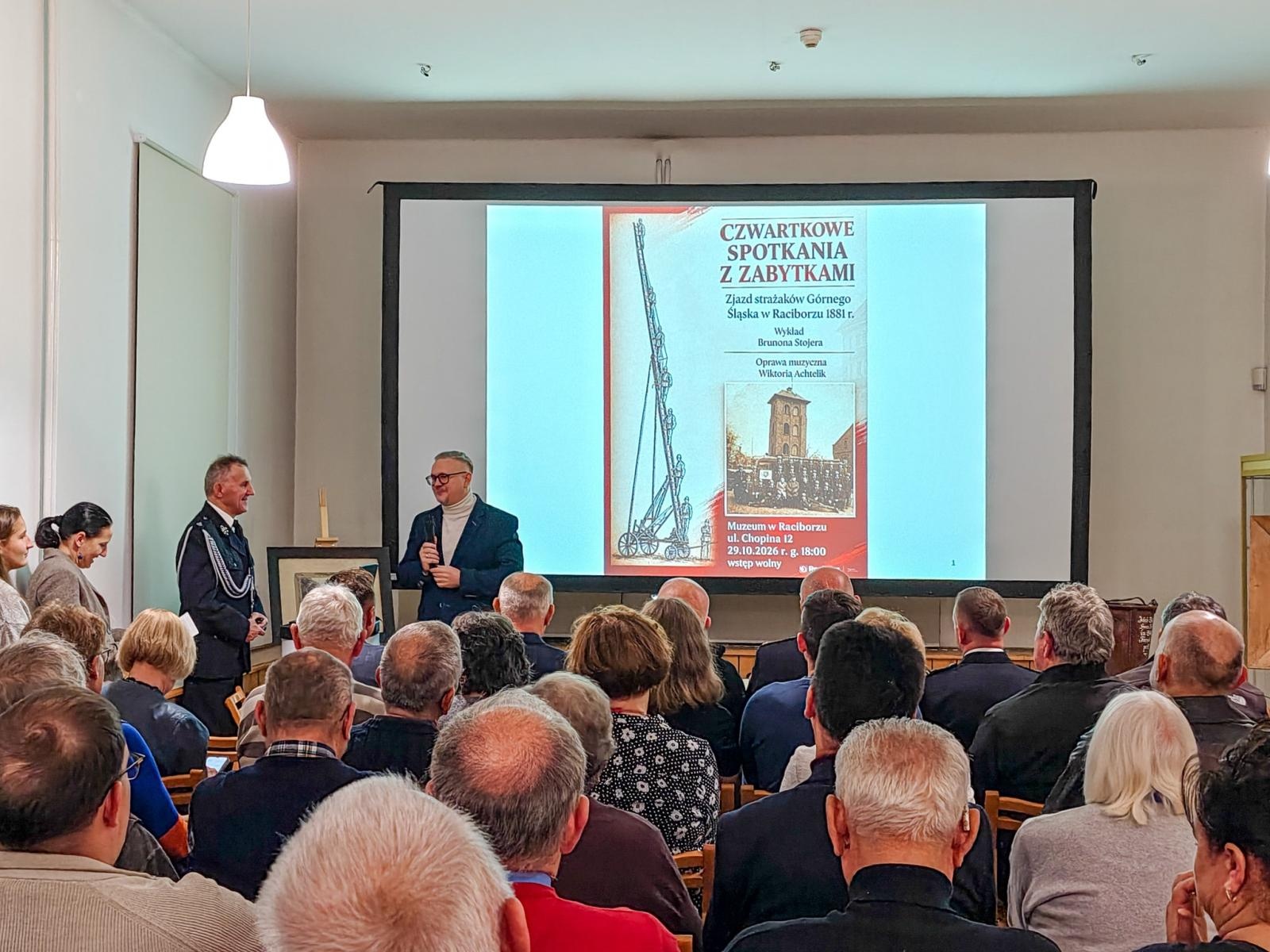 Zdjęcie w galerii na portalu naszraciborz.pl: Strażackie święto sprzed 145 lat tematem spotkania w raciborskim Muzeum wiadomości z regionu