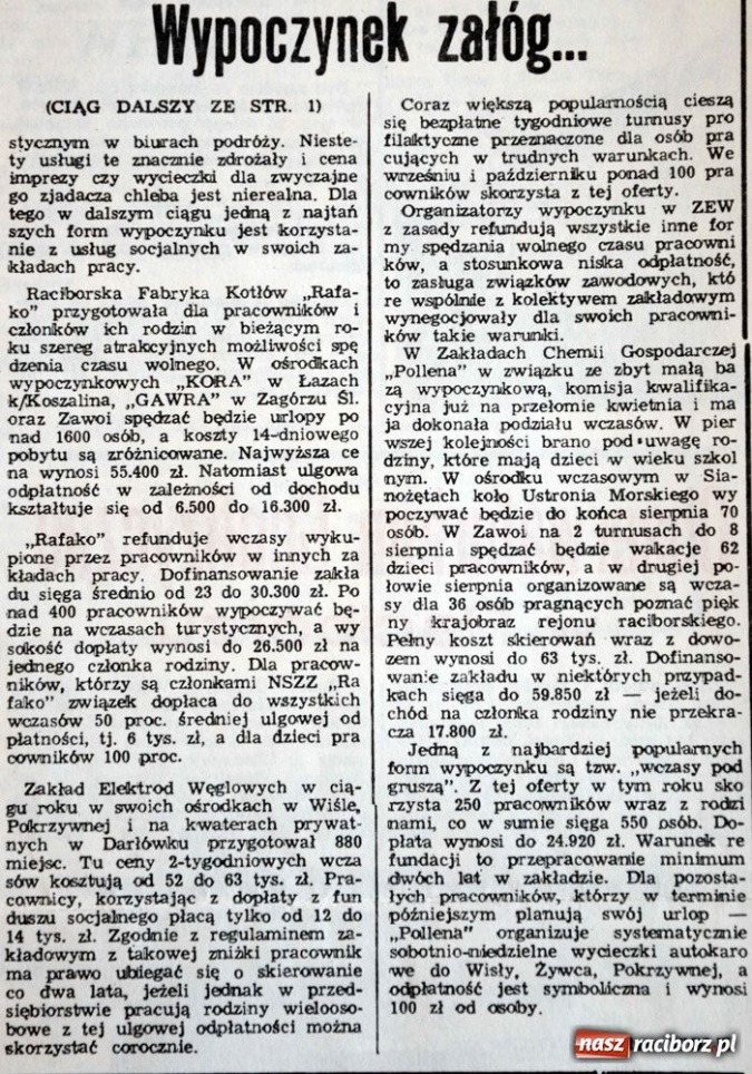 Zdjęcie w galerii na portalu naszraciborz.pl:  Pierwsze wakacje w demokracji wiadomości z regionu