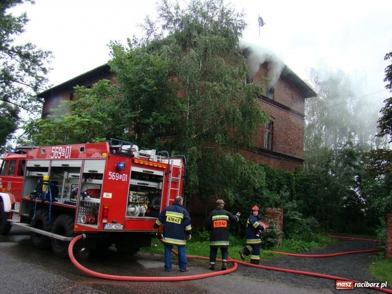 Zdjęcie w galerii na portalu naszraciborz.pl: Pożar w budynku przy Kolejowej wiadomości z regionu