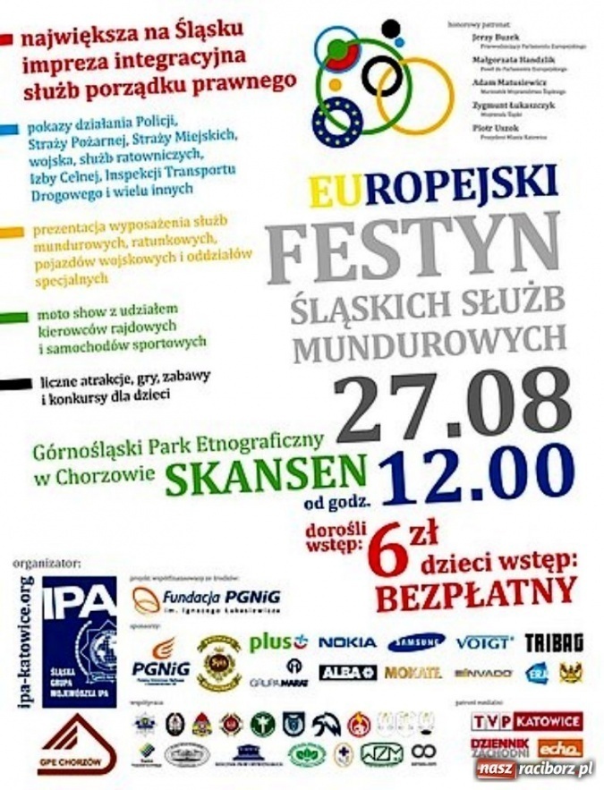 Zdjęcie w galerii na portalu naszraciborz.pl: ŚOSG: Zaprezentowali się na Europejskim Festynie Służb Mundurowych  wiadomości z regionu