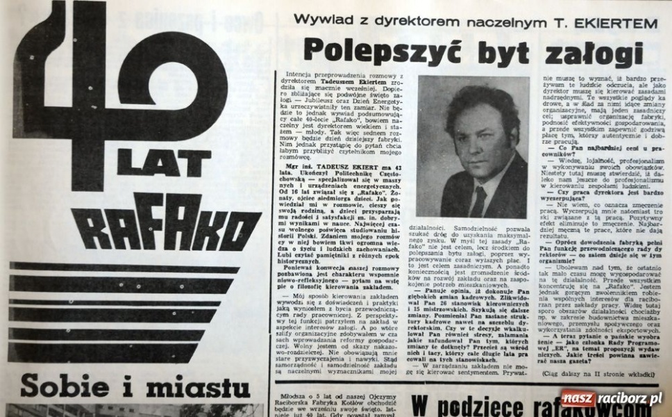 Zdjęcie w galerii na portalu naszraciborz.pl: Dzień Energetyka w 1989 roku wiadomości z regionu