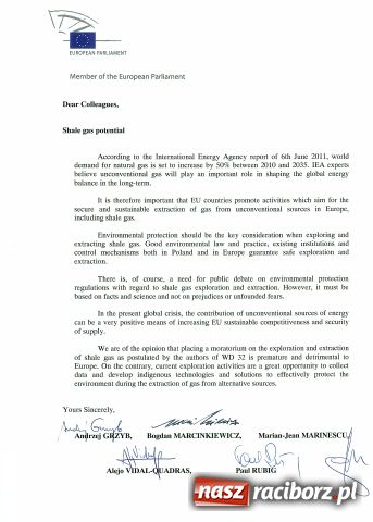 Zdjęcie w galerii na portalu naszraciborz.pl: Marcinkiewicz żąda merytorycznej debaty na temat gazu łupkowego wiadomości z regionu