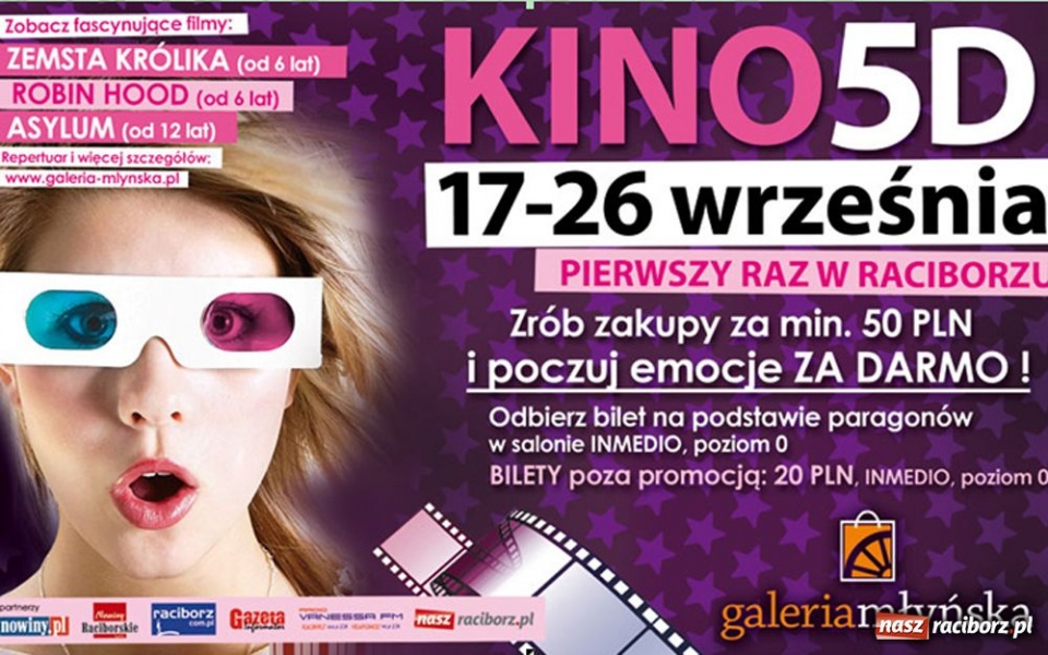 Zdjęcie w galerii na portalu naszraciborz.pl: Młyńska zaprasza na kino 5D wiadomości z regionu