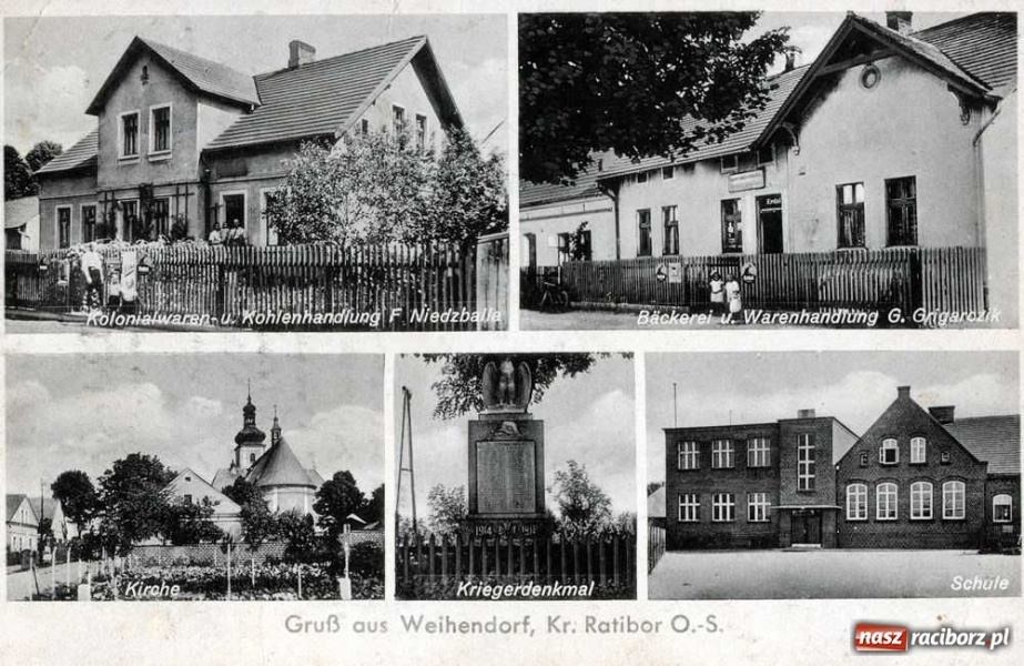 Zdjęcie w galerii na portalu naszraciborz.pl: Powiat raciborski na starej pocztówce wiadomości z regionu