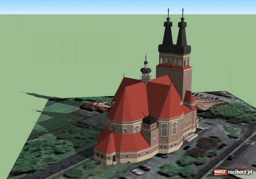 Zdjęcie w galerii na portalu naszraciborz.pl: Model cyfrowy kościoła protestanckiego wiadomości z regionu