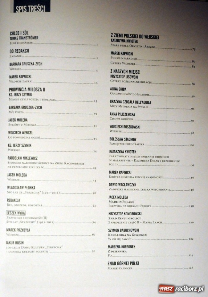 Zdjęcie w galerii na portalu naszraciborz.pl: 14. Almanach na 100-lecie Strzechy wiadomości z regionu