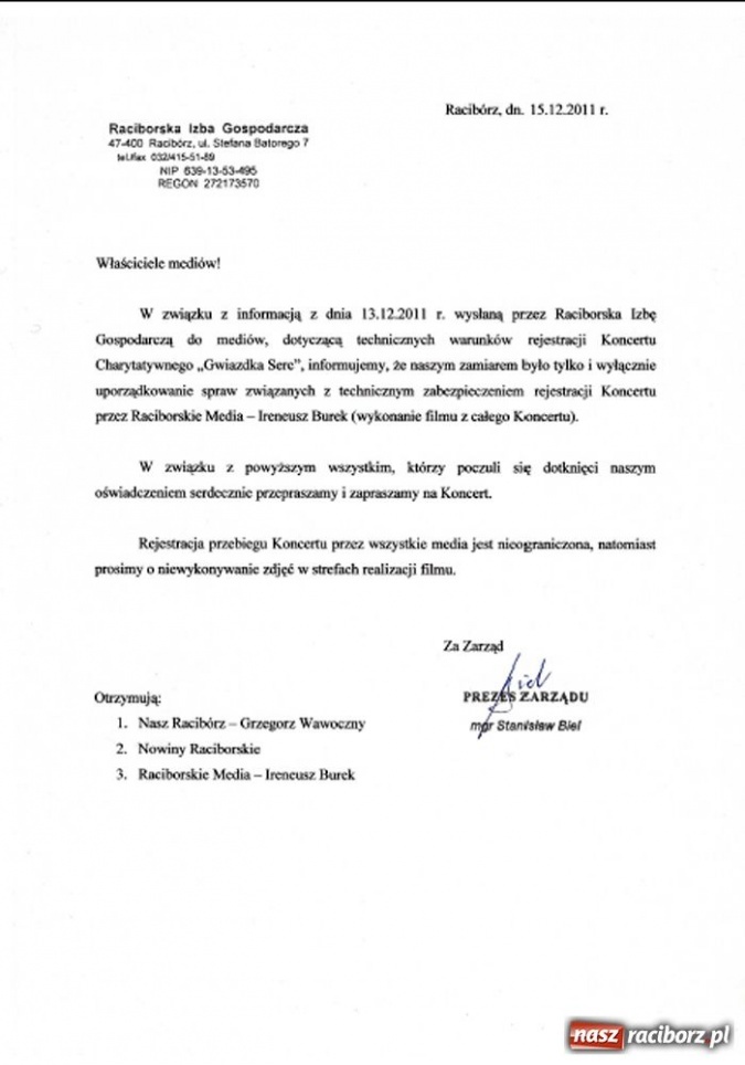 Zdjęcie w galerii na portalu naszraciborz.pl: Gwiazdka Serc jednak dla wszystkich wiadomości z regionu