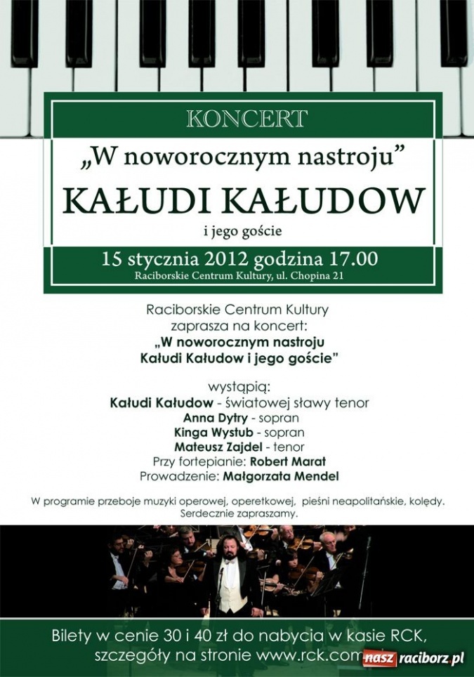 Zdjęcie w galerii na portalu naszraciborz.pl: Kałudi Kałudow wraca do Raciborza wiadomości z regionu