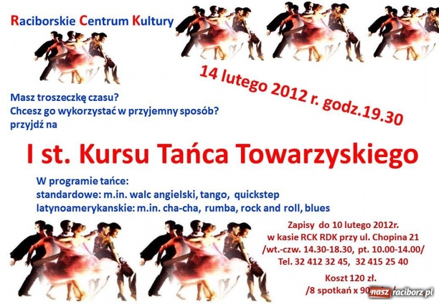 Zdjęcie w galerii na portalu naszraciborz.pl: RCK - kursy tańca wiadomości z regionu