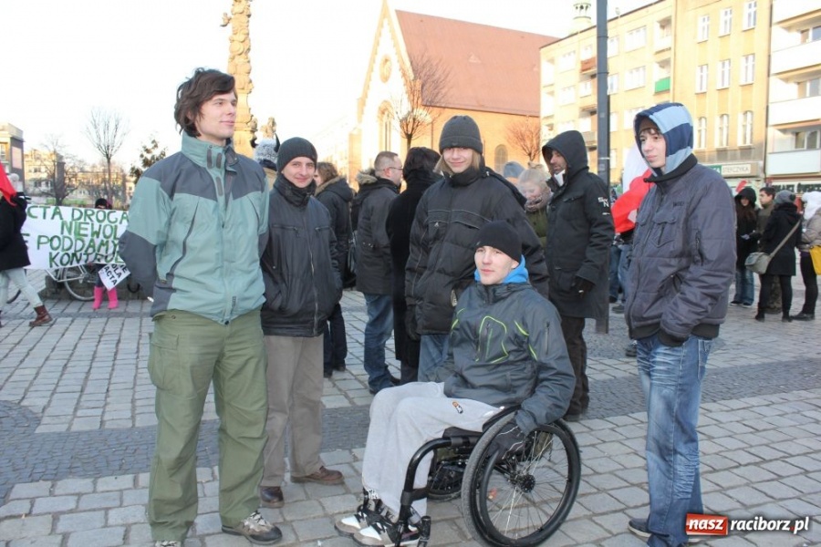 Zdjęcie w galerii na portalu naszraciborz.pl: NIE dla ACTA! Precz z brukselską okupacją wiadomości z regionu