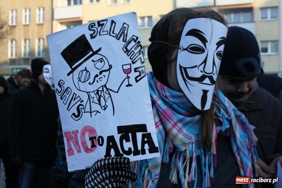 Zdjęcie w galerii na portalu naszraciborz.pl: NIE dla ACTA! Precz z brukselską okupacją wiadomości z regionu