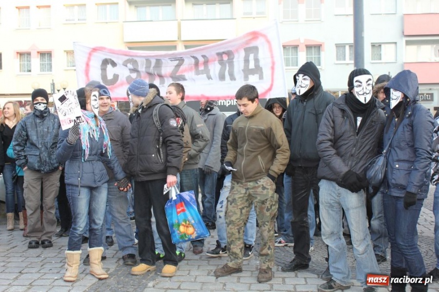 Zdjęcie w galerii na portalu naszraciborz.pl: NIE dla ACTA! Precz z brukselską okupacją wiadomości z regionu